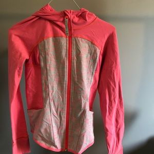 pink ivivva zip up with pockets